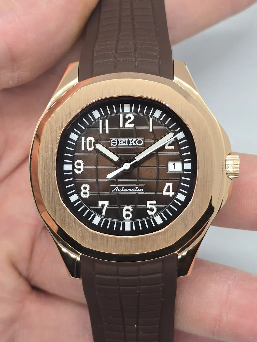 Seiknaut Rose Gold Brown Mod