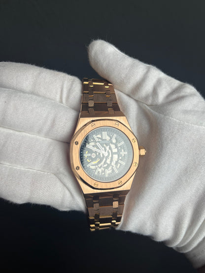 Seikoak Rose Gold Skeleton Mod