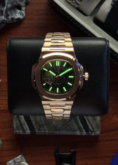 Nauteiko Rose Gold Black Open Heart Mod